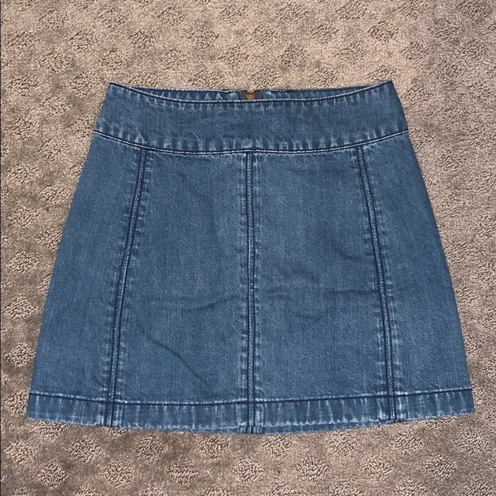 Free People Denim Mini Skirt